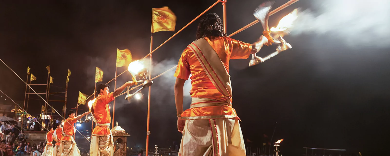 Ganga Aarti at the ghats of Rishikesh