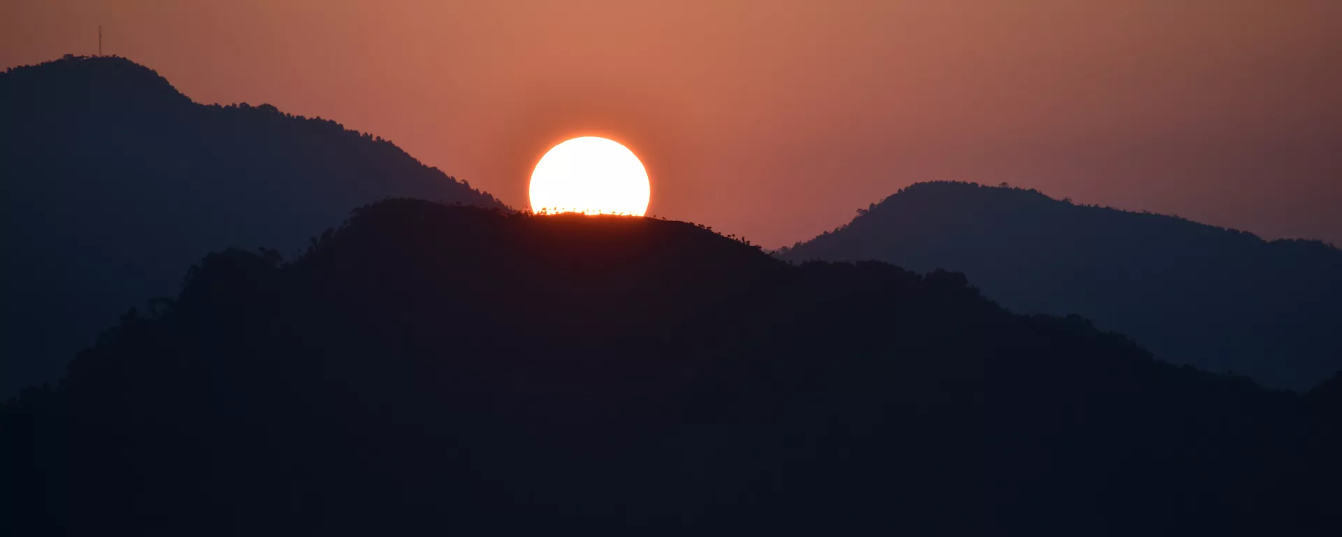 Alpenglow on the highest Himalayan peaks