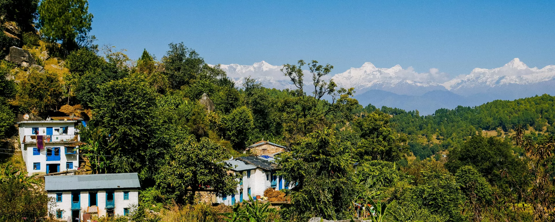 Harvest activity in a mountain hamlet