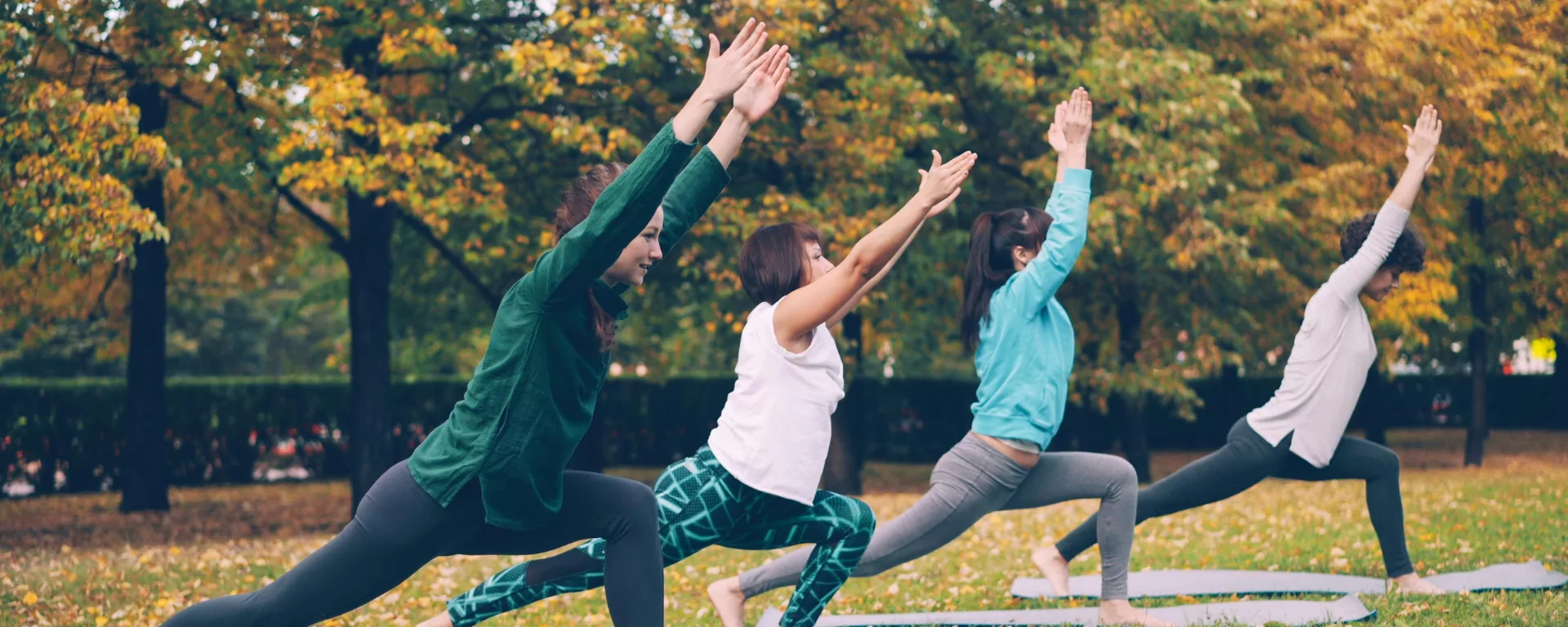 Evening closing practice on the terrace