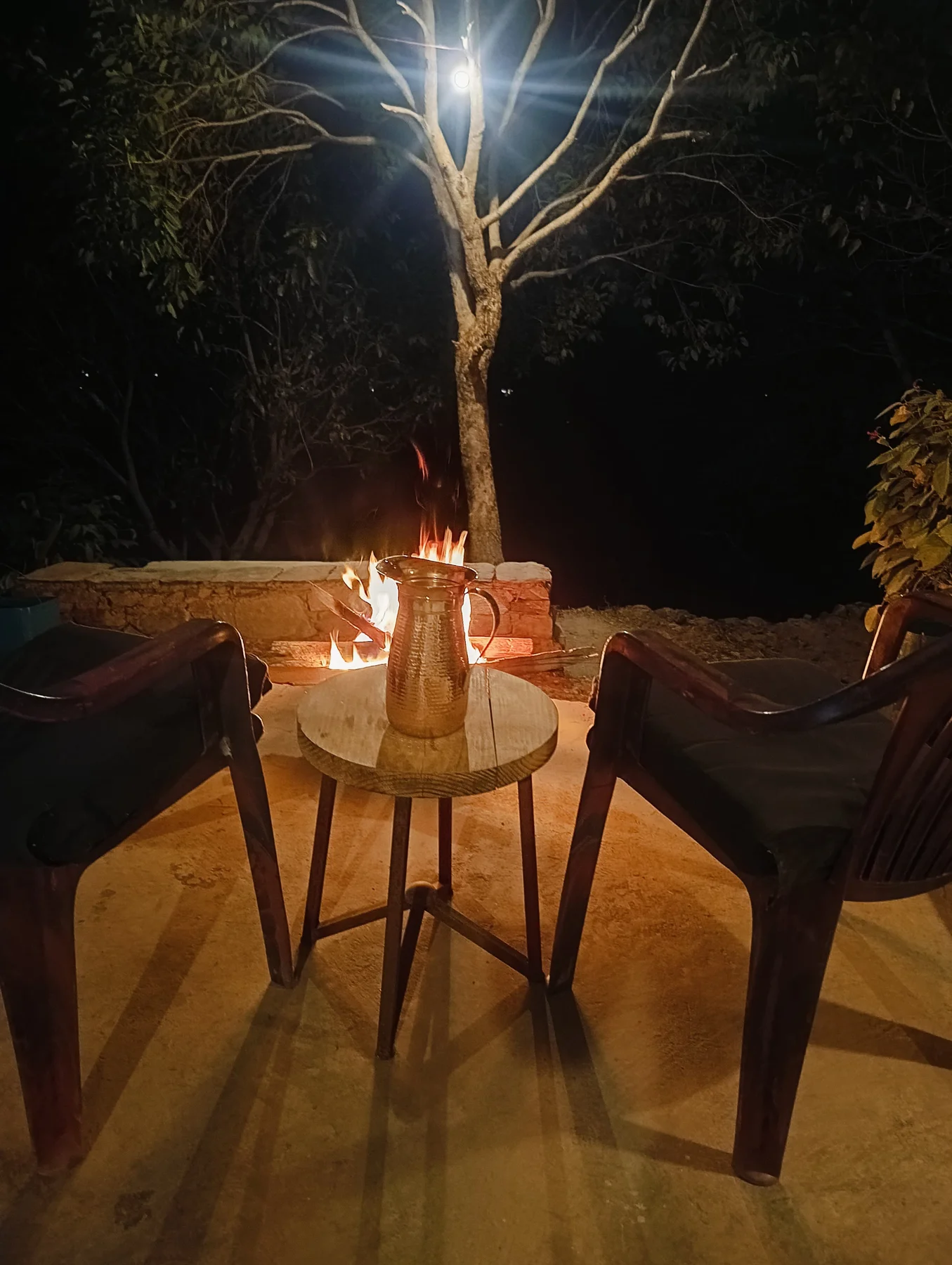 Birdwatching area at Kotadun Birding Retreat &mdash; 200+ Corbett-region species spotted here