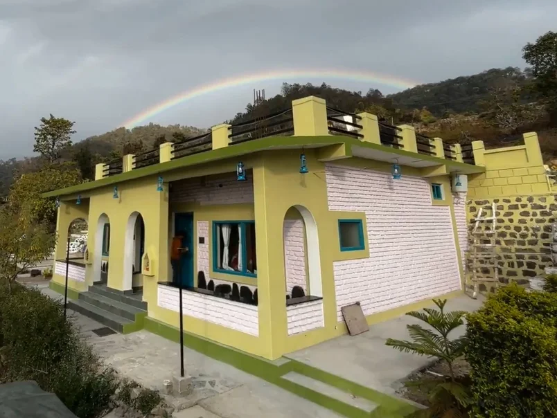 Main farmhouse building at Kotadun Birding Retreat, a nature stay near Jim Corbett