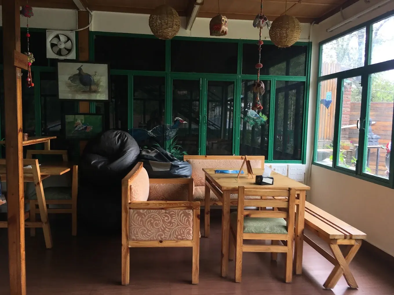 Indoor cafe dining area at Seegreen Lodges Mussoorie