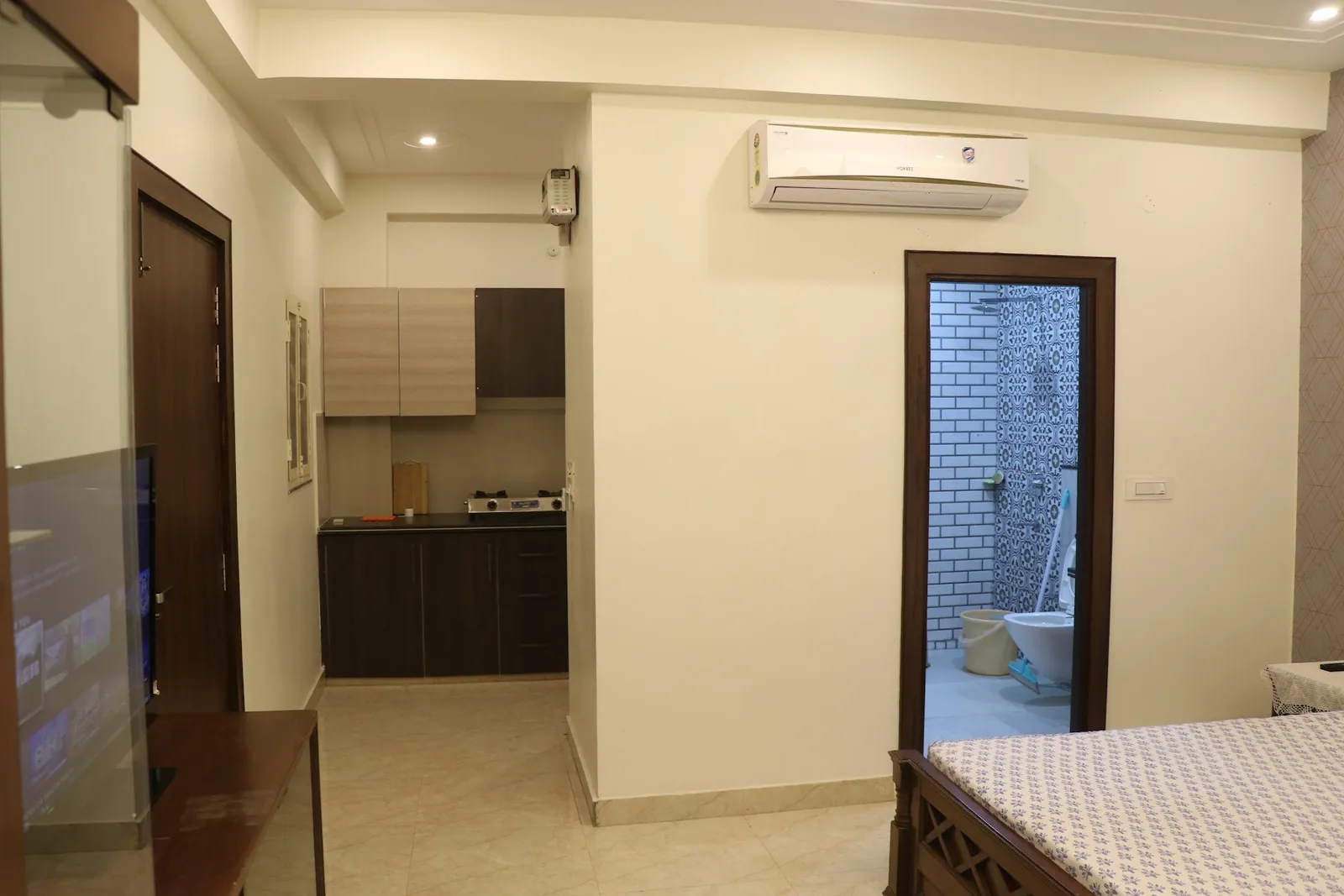 Inside the room at Little Sparrow Homestay, Rishikesh