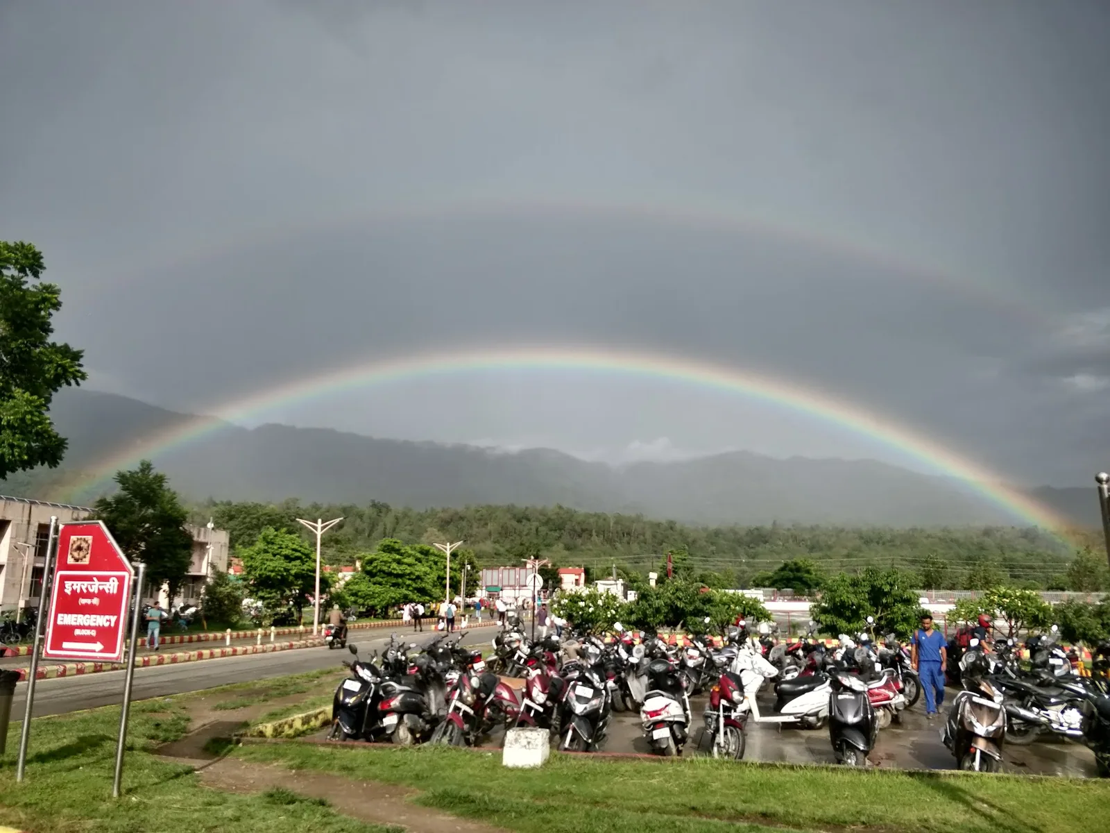 Rainbow over Rishikesh from Little Sparrow Homestay