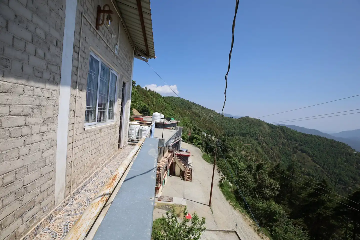 Valley view from beside the cottages at Pahadi Ghar