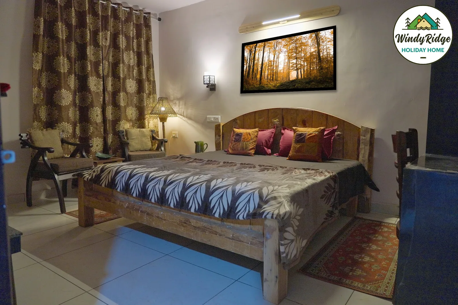 Bedroom at WindyRidge by Nature's Vibe Stays, Mukteshwar